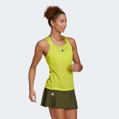 Adidas Womens Primeblue Y-Tank Top - Acid Yellow - main image