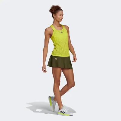 Adidas Womens Primeblue AeroKnit Match Skirt - Khaki Green - main image