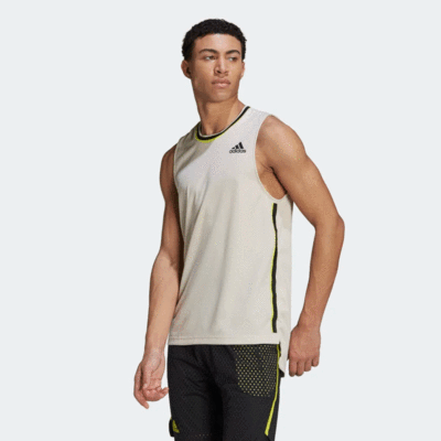 Adidas Mens Tennis Primeblue Tank - Aluminium - main image
