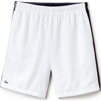 Lacoste Sport Mens Colourblock Shorts - White/Navy Blue
