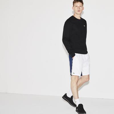 Lacoste Mens Colourblock Shorts - White/Ocean Blue - main image