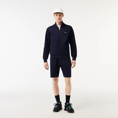 Lacoste Mens Brushed Cotton Fleece Tennis Shorts - Navy - main image