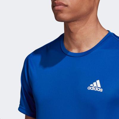 Adidas Mens 3-Stripes Club AeroReady T-Shirt - Royal Blue - main image