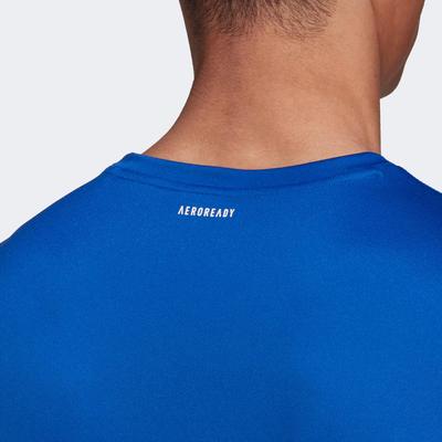 Adidas Mens 3-Stripes Club AeroReady T-Shirt - Royal Blue - main image