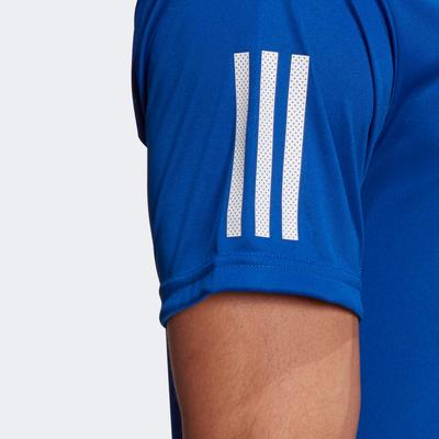 Adidas Mens 3-Stripes Club AeroReady T-Shirt - Royal Blue - main image