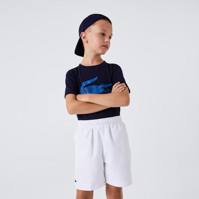 Lacoste Boys Diamond Taffeta Tennis Shorts - White - main image