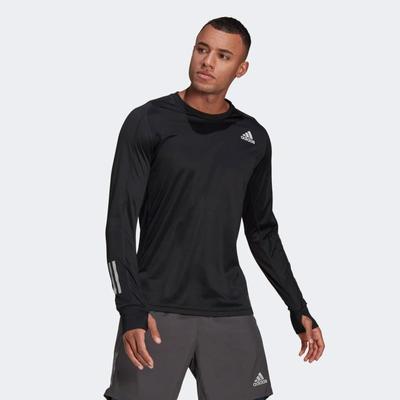 Adidas Mens Own The Run Long Sleeve Tee - Black - main image