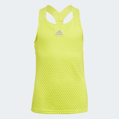 Adidas Girls Primeblue Y-Tank - Acid Yellow - main image