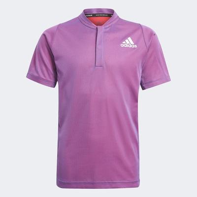 Adidas Boys Freelift Primeblue Polo - Purple - main image