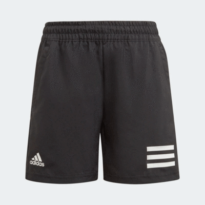 Adidas Boys Club Tennis 3-Stripe Shorts - Black - main image