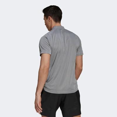 Adidas Mens Freelift Primeblue Polo - Grey