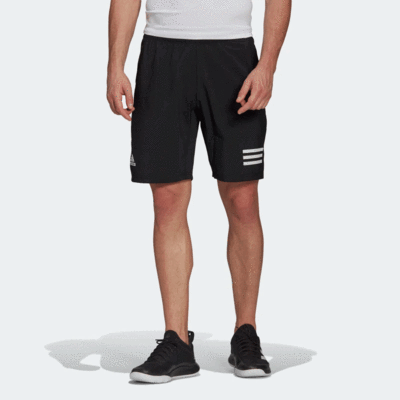 Adidas Mens Club 3-Stripes Tennis Shorts - Black - main image