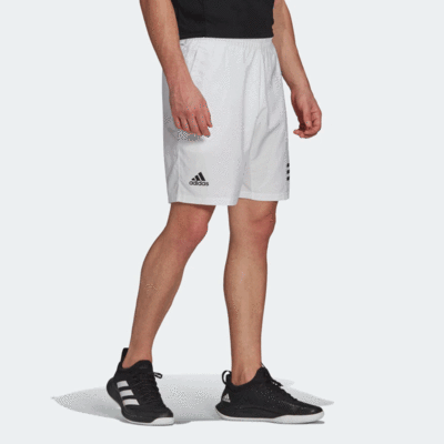 Adidas Mens Club 3-Stripes Tennis Shorts - White - Tennisnuts.com