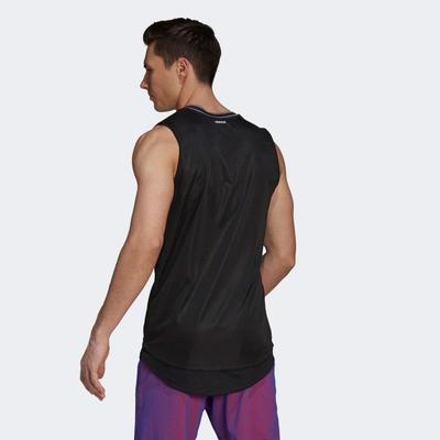 Adidas Mens Tennis Primeblue Tank - Black