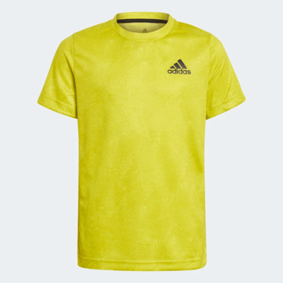 Adidas Boys Primeblue FreeLift Tennis T-Shirt - Acid Yellow