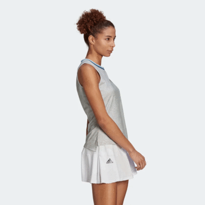 Adidas Womens Tennis Primeblue Printed Tank Top - White - main image