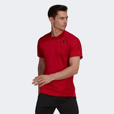 Adidas Mens Freelift Tee - Scarlet