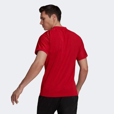 Adidas Mens Freelift Tee - Scarlet