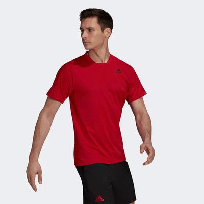 Adidas Mens Freelift Tee - Scarlet