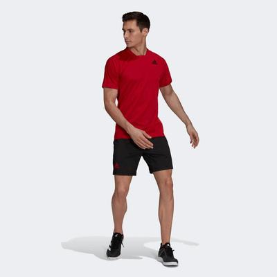 Adidas Mens Freelift Tee - Scarlet