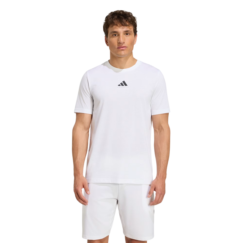 Adidas Mens Tennis Category Graphic T-Shirt - White/Black - main image
