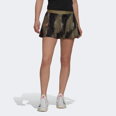 Adidas Womens Primeblue Printed Match Skirt - Orbit Green - main image
