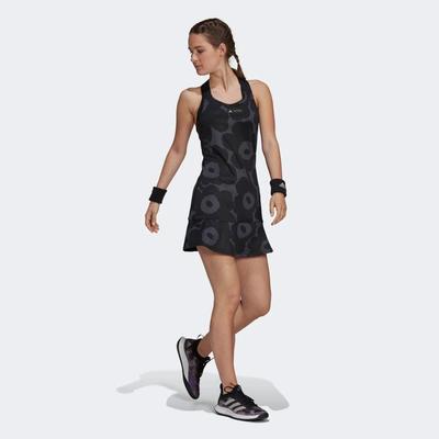 Adidas Womens Marimekko Tennis Dress - Carbon/Black - Tennisnuts.com