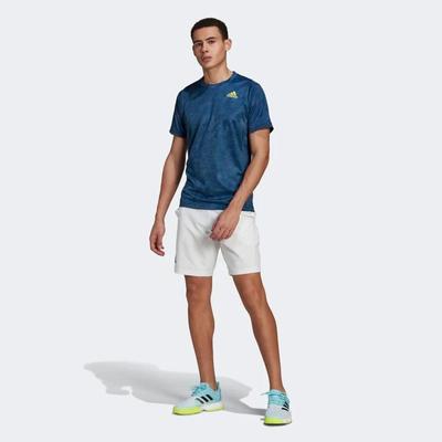 Adidas Mens Tennis Ergo Primeblue 9-Inch Shorts - White - main image