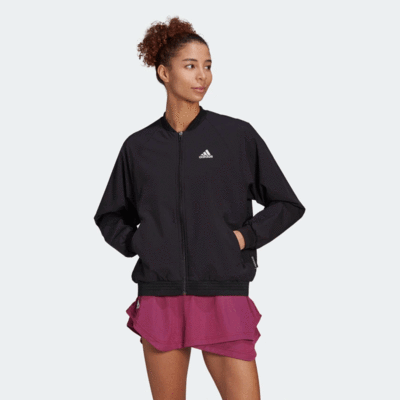 Adidas Womens Primeblue Tennis Jacket - Black - main image