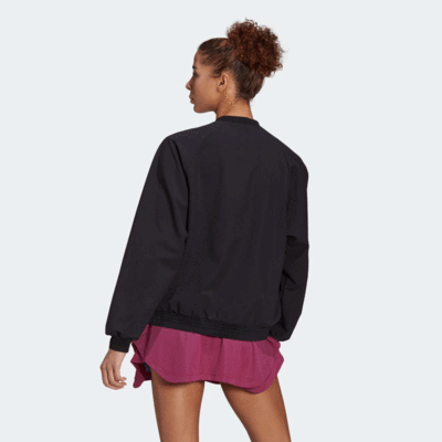 Adidas Womens Primeblue Tennis Jacket - Black - main image