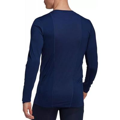 Adidas Mens Long Sleeve Jersey Tight Fit - Navy Blue - main image