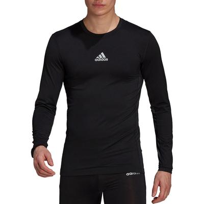 Adidas Mens Long Sleeve Jersey Tight Fit - Black - main image