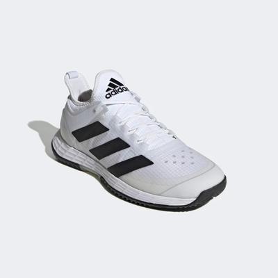Adidas Mens Adizero Ubersonic 4 Tennis Shoes - Cloud White/Core Black - main image