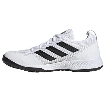 Adidas Mens Court Flash Tennis Shoes - White/Core Black