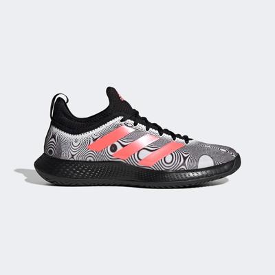Adidas Mens Defiant Generation Tennis Shoes - Cloud White/Acid Red - main image