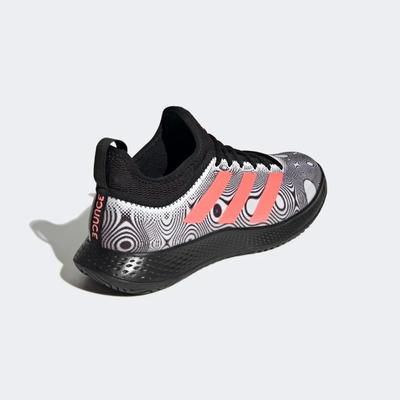 Adidas Mens Defiant Generation Tennis Shoes - Cloud White/Acid Red - main image