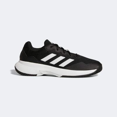 Adidas Mens GameCourt 2 Tennis Shoes Core Black Tennisnuts