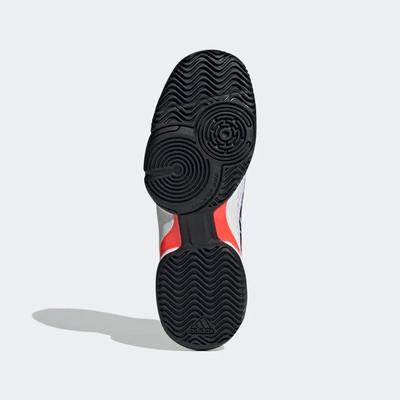 Adidas Kids Barricade Tennis Shoes - Cloud White/Core Black/Solar Red - main image