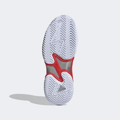 Adidas Womens Barricade Tennis Shoes - Cloud White/Silver Metallic - main image