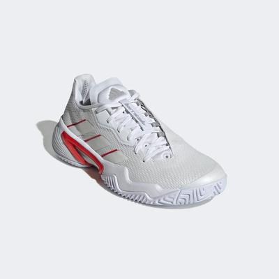 Adidas Womens Barricade Tennis Shoes - Cloud White/Silver Metallic - main image