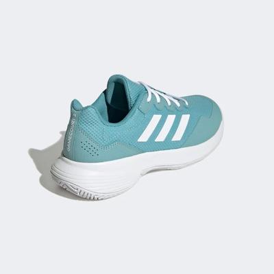 Adidas Womens GameCourt 2.0 Tennis Shoes - Mint Ton