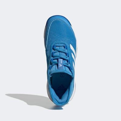 Adidas Kids Adizero Club Tennis Shoes - Pulse Blue/Cloud White 