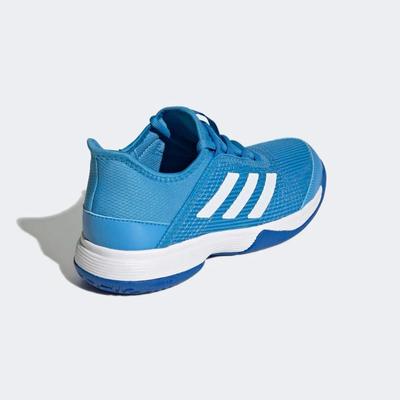 Adidas Kids Adizero Club Tennis Shoes - Pulse Blue/Cloud White 