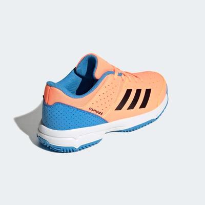 Adidas Kids Stabil Indoor Court Shoes - Beam Orange/Pulse Blue - main image