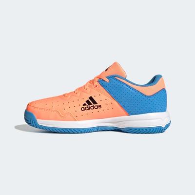 Adidas Kids Stabil Indoor Court Shoes - Beam Orange/Pulse Blue