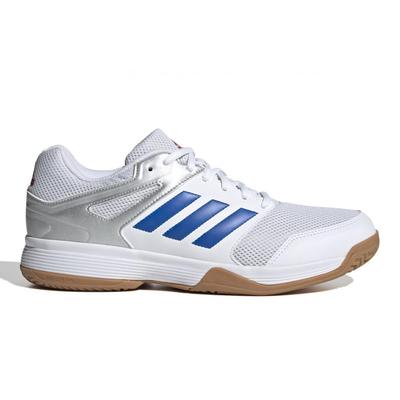 Adidas Mens Speedcourt Indoor Court Shoes - White/Blue - main image