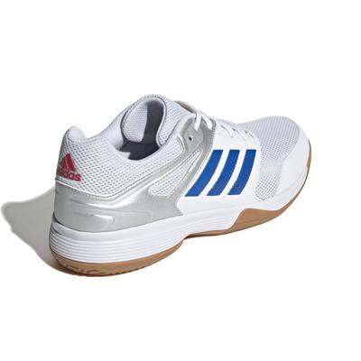 Adidas Mens Speedcourt Indoor Court Shoes - White/Blue - main image