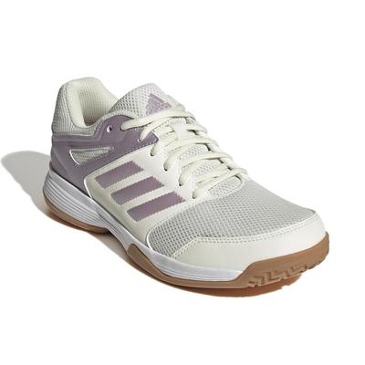 Adidas Womens Speedcourt Indoor Court Shoes -  Cloud White/Lilac - main image