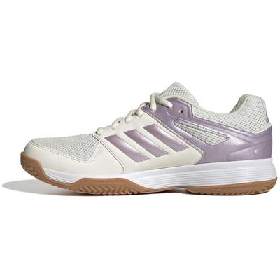 Adidas Womens Speedcourt Indoor Court Shoes -  Cloud White/Lilac - main image