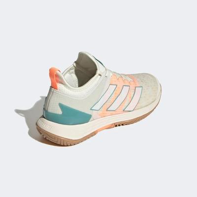 Adidas Womens Adizero Ubersonic 4 Parley Tennis Shoes - Off White/Beam Orange